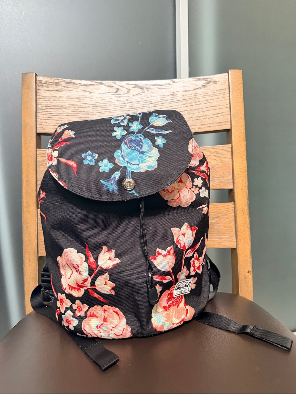 Herschel Supply Co. Reid Backpack featuring a pastel floral "Pastel